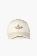 Vintage Rail Journeys Cap Off-white