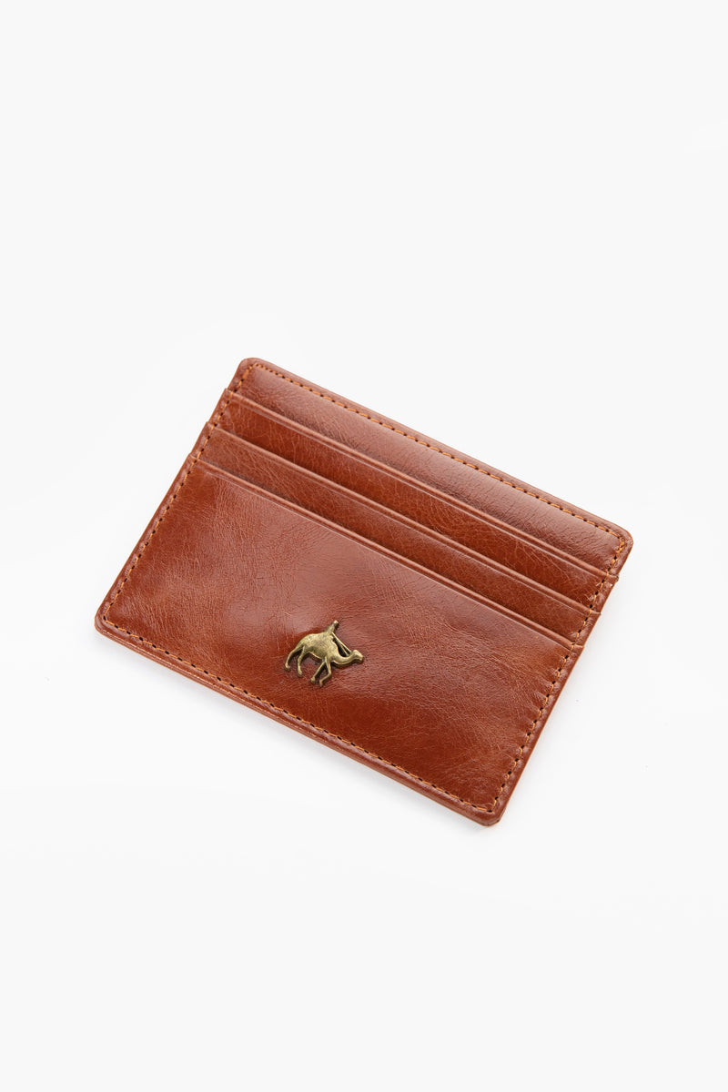 Leather Cardholder 'Golden Ghan'