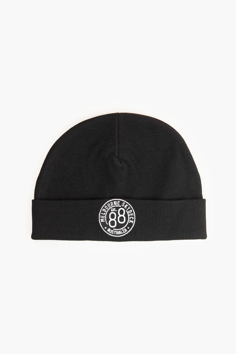 Beanie Melbourne Skydeck Black