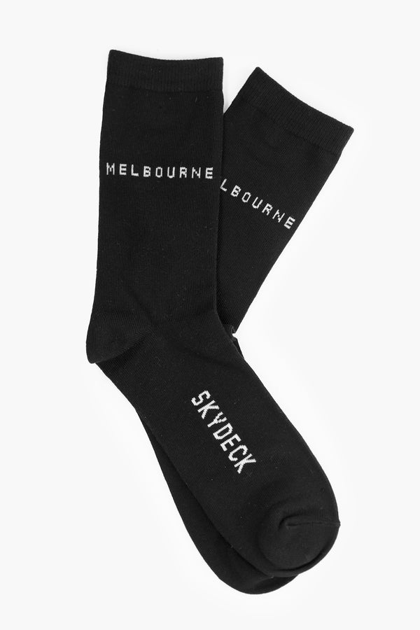 'Skydeck' Socks Black