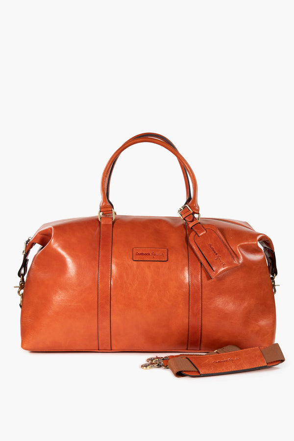 Outback Spirit Leather Weekender Bag