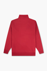 1/4 Zip 'Golden Ghan' Sweatshirt Burgundy