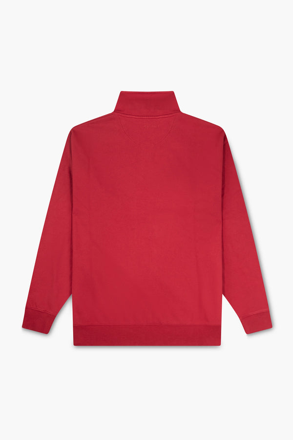 1/4 Zip 'Golden Ghan' Sweatshirt Burgundy