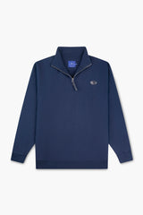 1/4 Zip 'Silver Pacific' Sweatshirt Navy