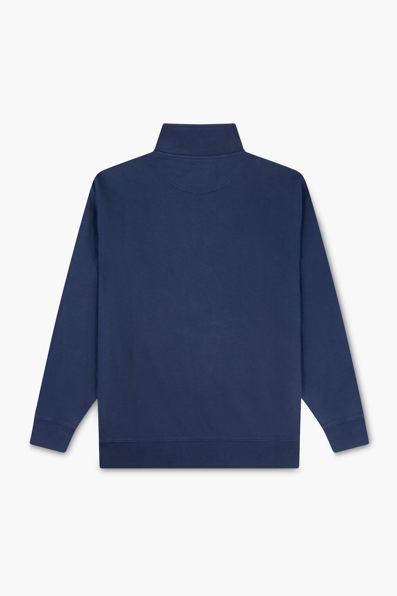 1/4 Zip 'Silver Pacific' Sweatshirt Navy