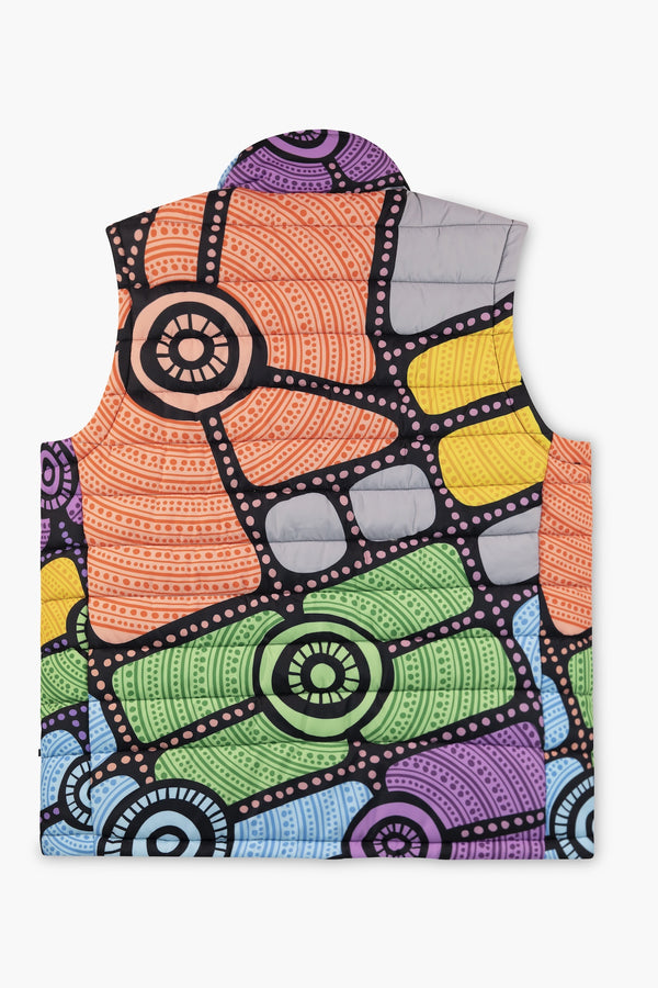 'Skydeck Indigenous' Puffer Vest