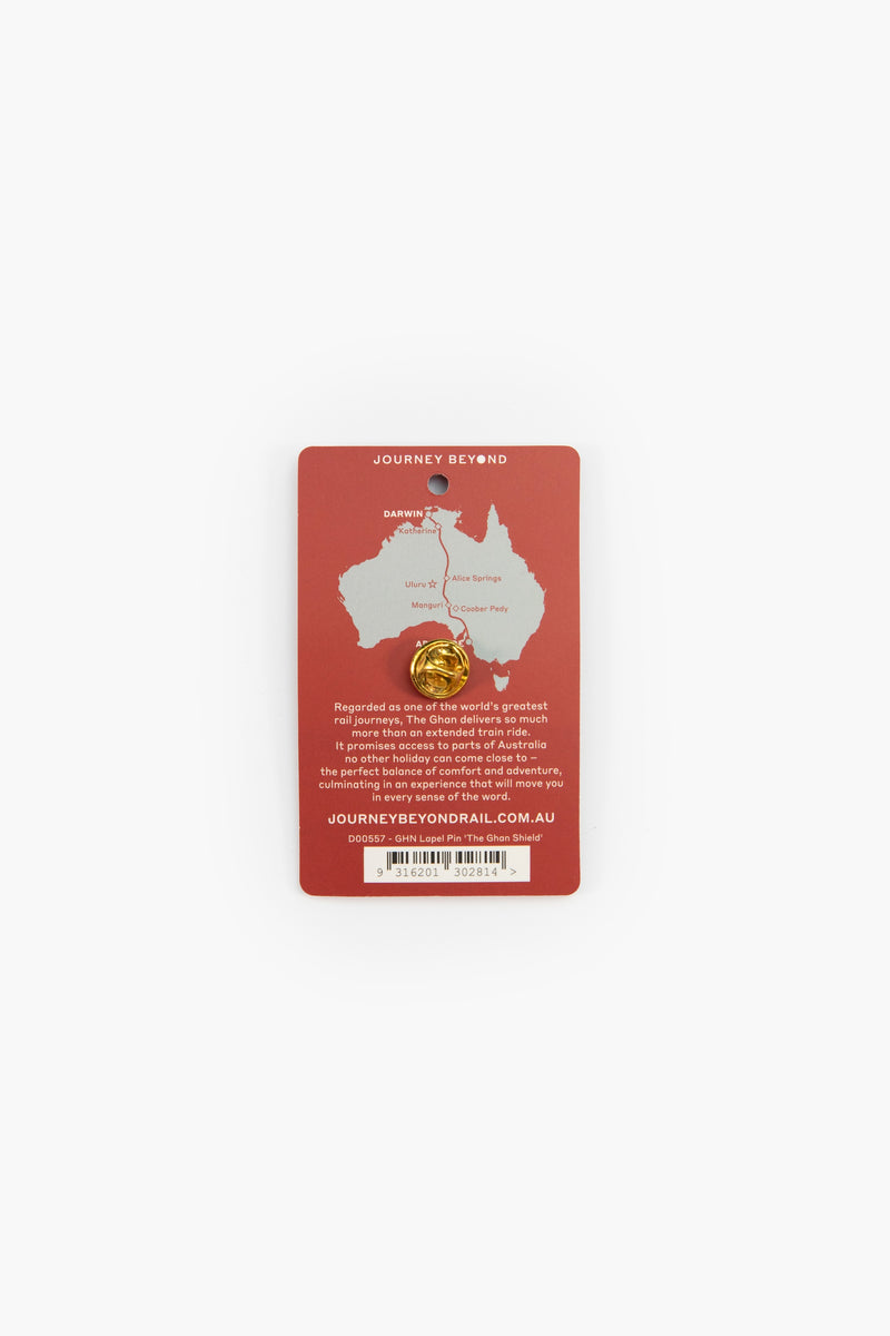 'The Ghan Shield' Lapel Pin