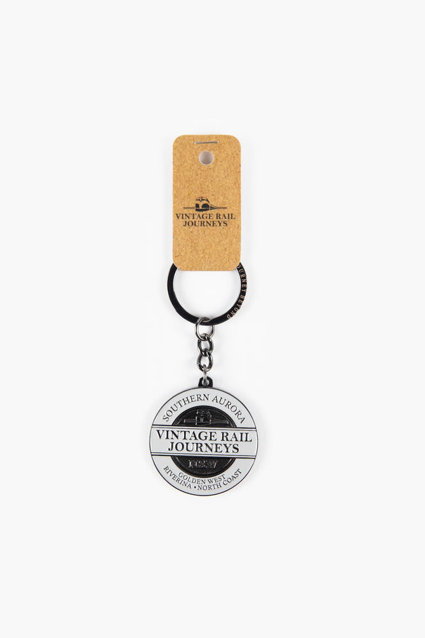 Vintage Rail Journeys Motif Keyring