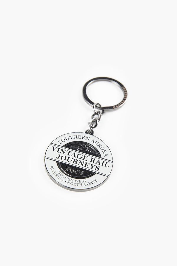 Vintage Rail Journeys Motif Keyring