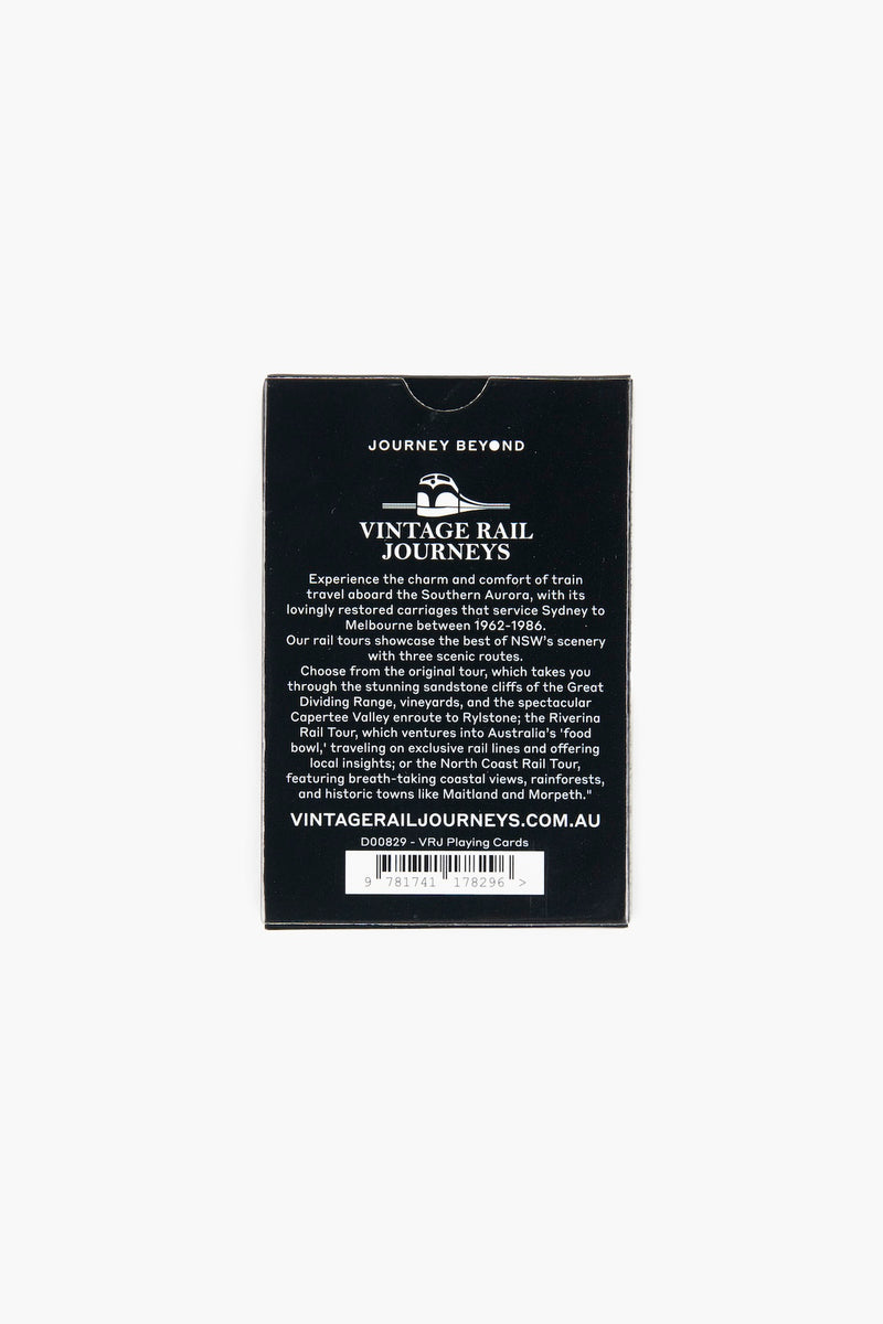 'Vintage Rail Journeys' Plastic Playing Cards