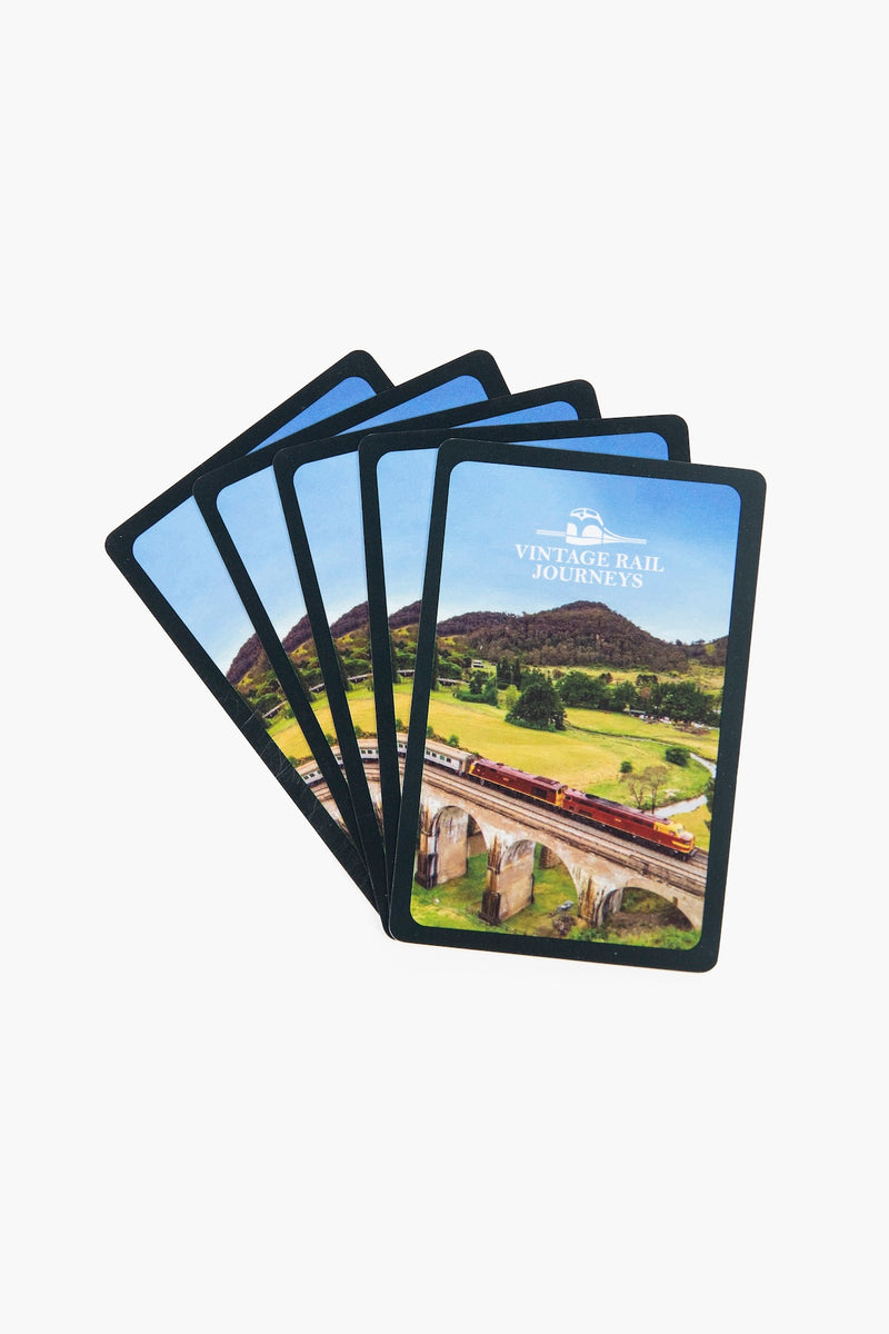 'Vintage Rail Journeys' Plastic Playing Cards