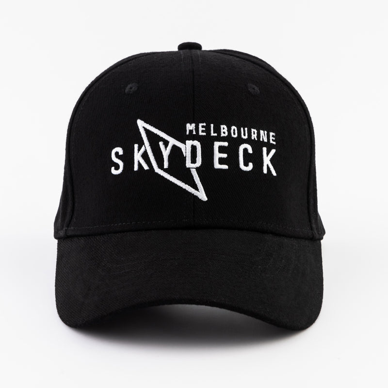 Melbourne Skydeck Cap with Embroidery Black