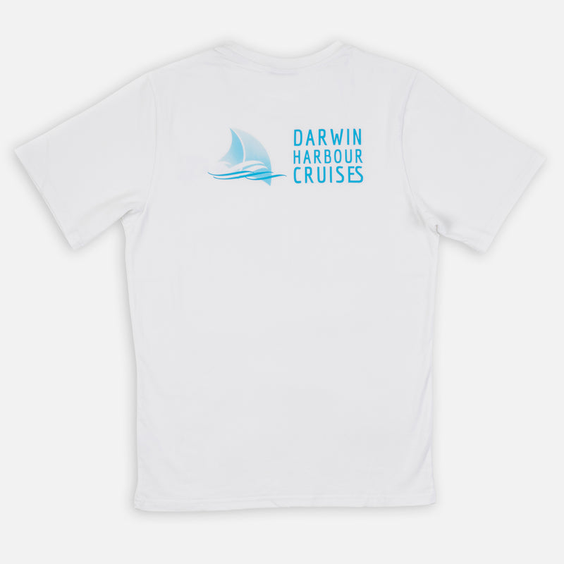 Darwin Harbour Cruise Tshirt Men's White