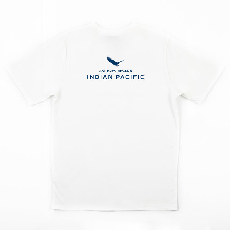 Indian Pacific Men's Crew Neck Tshirt White
