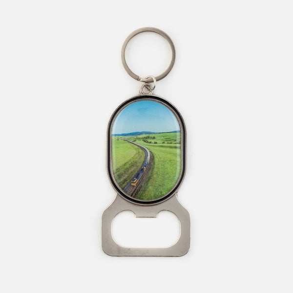 Indian Pacific Metal Image Bottle Opener Keyring