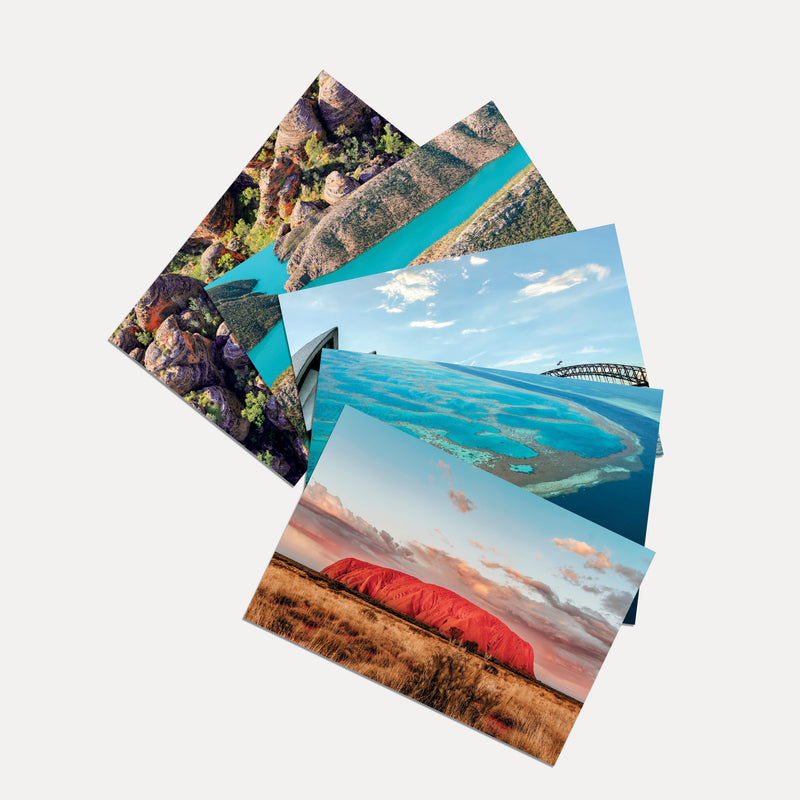 Cruise Whitsundays Pack of 5 Australiana Postcards