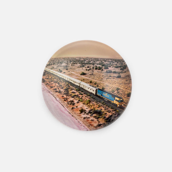 Indian Pacific Crystal Round Sunrise Magnet