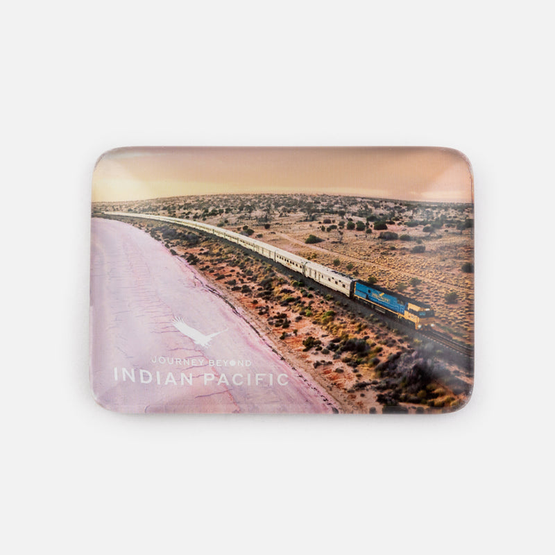 Indian Pacific Crystal Rectangle Sunrise Magnet
