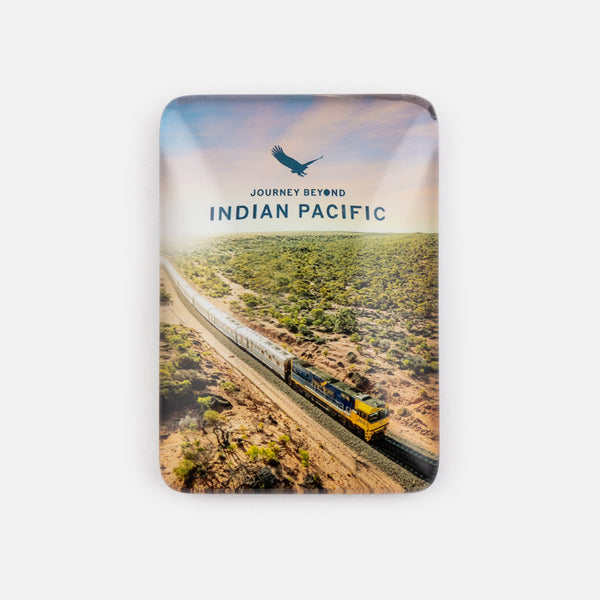 Indian Pacific Crystal Rectangle Bush Magnet