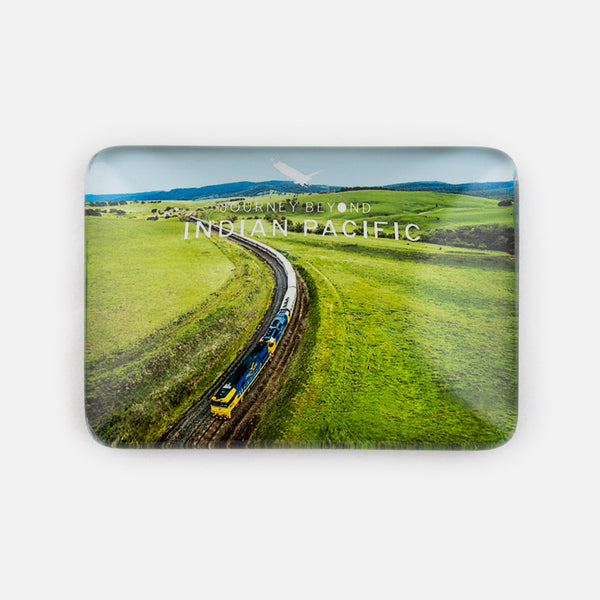 Indian Pacific Crystal Rectangle Meadow Magnet
