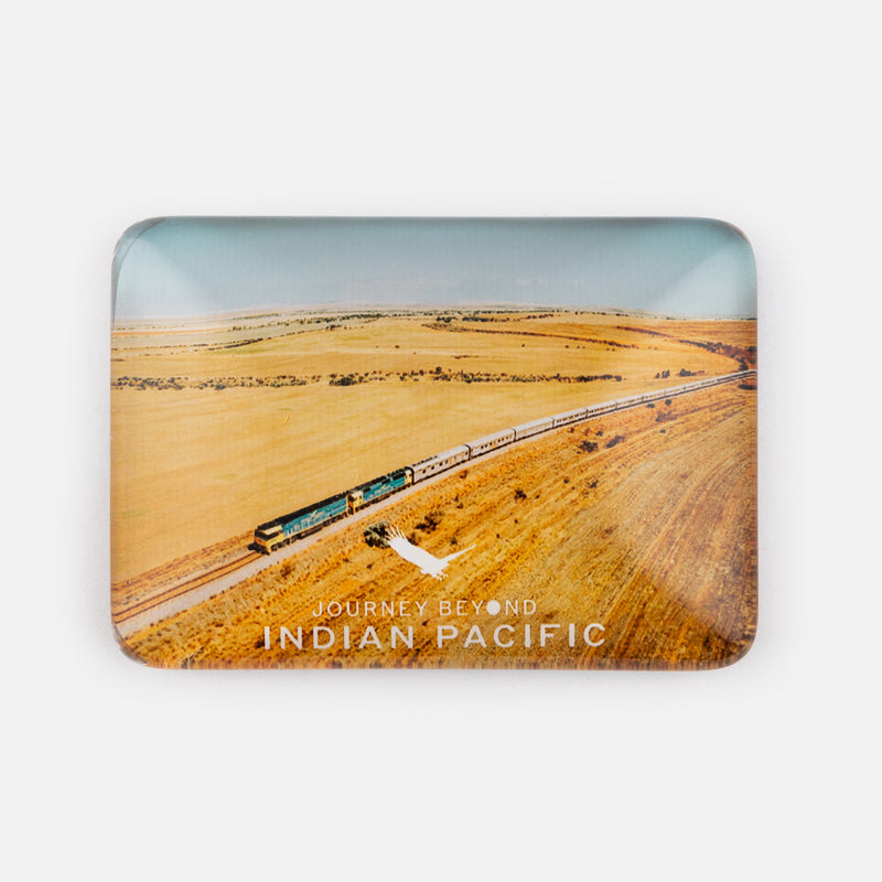 Indian Pacific Crystal Rectangle Landscape Magnet