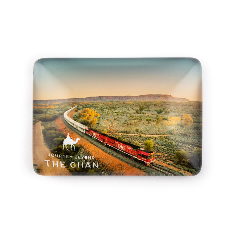 The Ghan Crystal Rectangle Magnet
