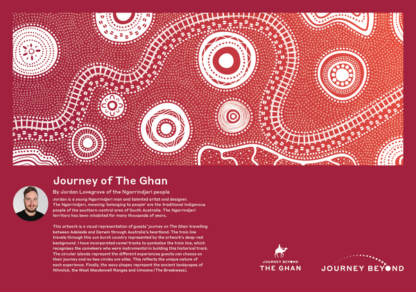 The Ghan Indigenous Coasters
