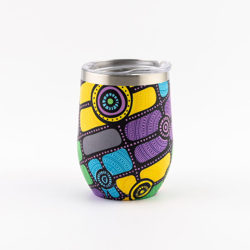 Melbourne Skydeck Indigenous Printed Coffee Cup